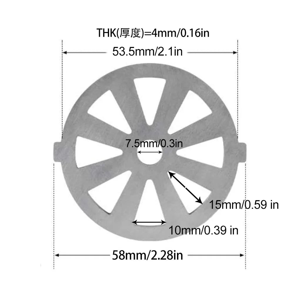 Meat Grinder Pinion Mixer Spare Parts Meat Grinder Knife Stainless Steel Grille for Food Grinder Accessories Kitchen Tool