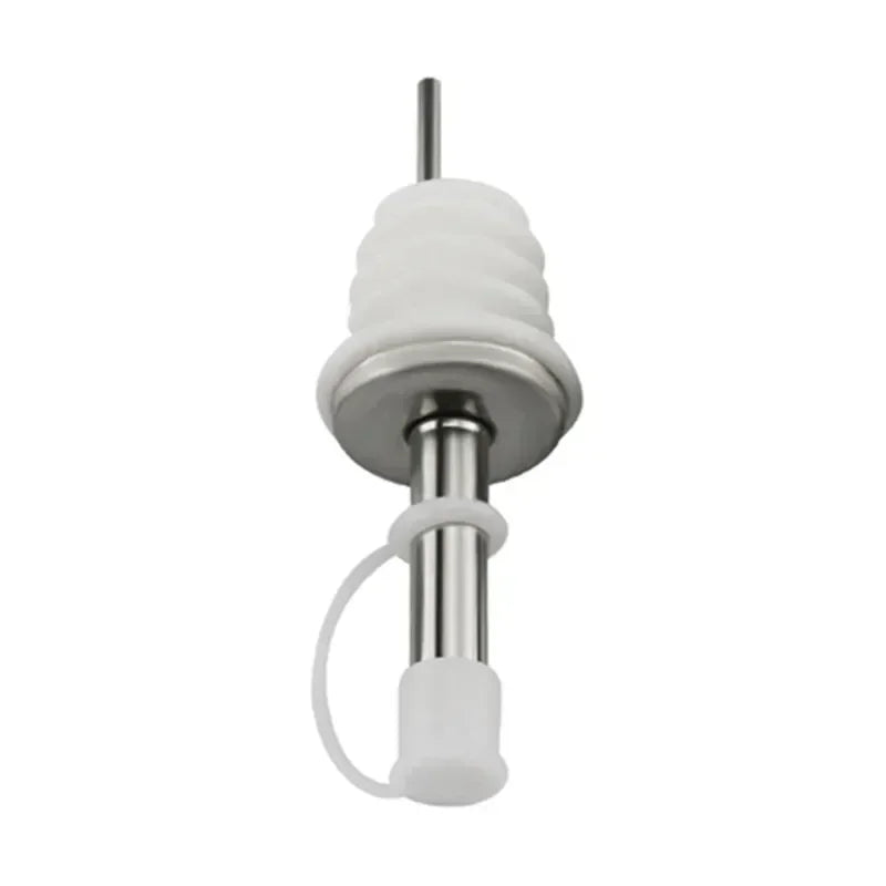 1PC Stainless Steel Oil Bottle Spout Pourer/Mouth with Stopper Flask Dry Red Wine Pot Bottle Cork Plug Olive Pourer Dispenser